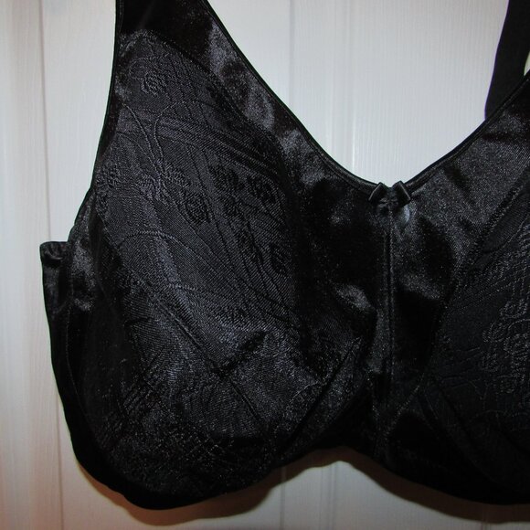 JUST MY SIZE Soft Cup Bra - Black - 46D - NEW - Picture 7 of 10